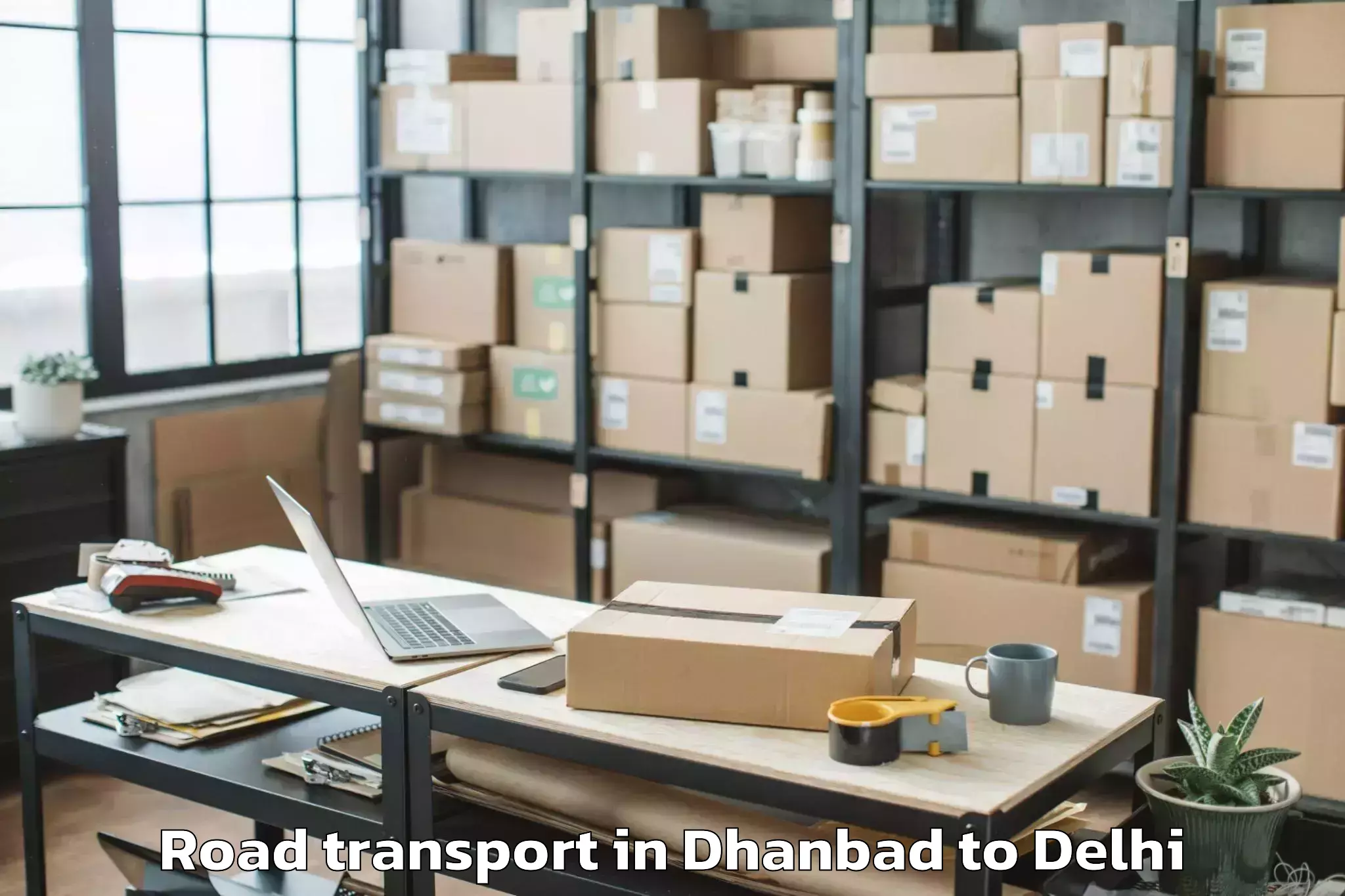 Dhanbad to Parsvnath Mall Azadpur Road Transport